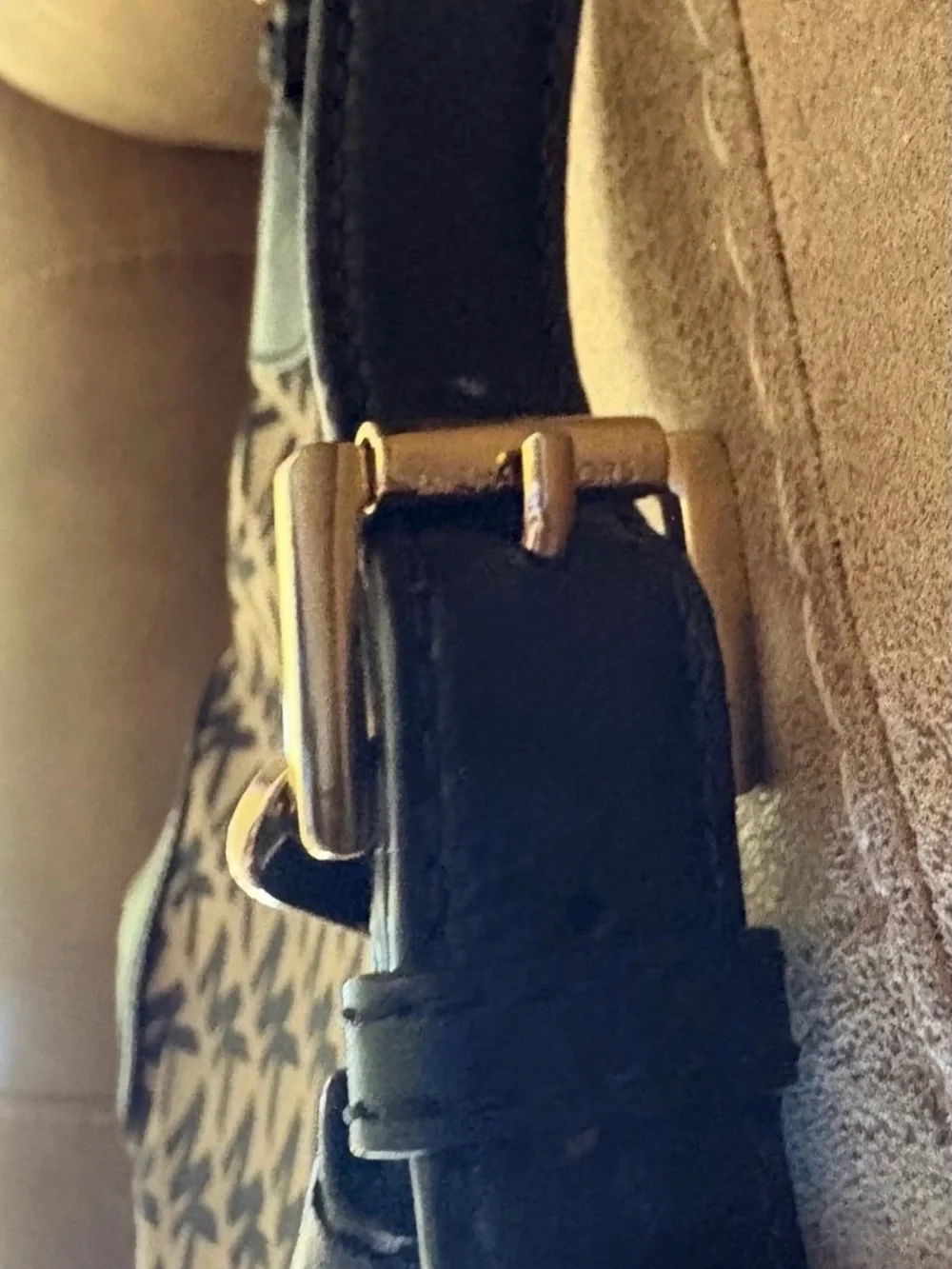 Michael Kors Black MK Logo Shoulder Bag